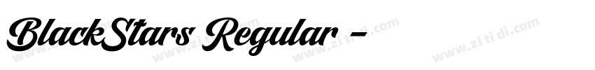 BlackStars Regular◆字体转换